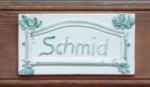 Ferienwohnung Schmid - Schild